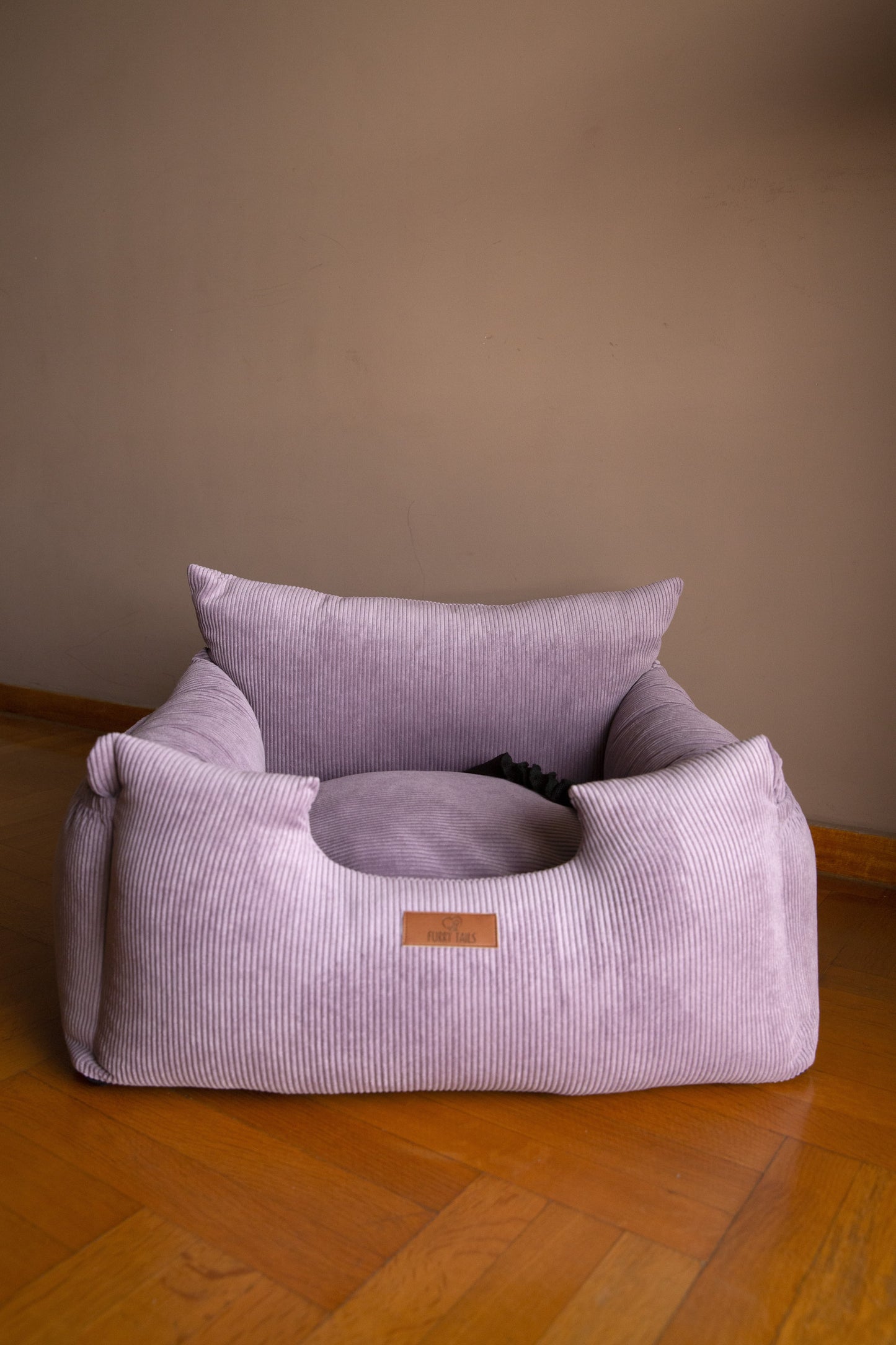 Luxury Dog Car Seat Removable Covers- Corduroy Lavender