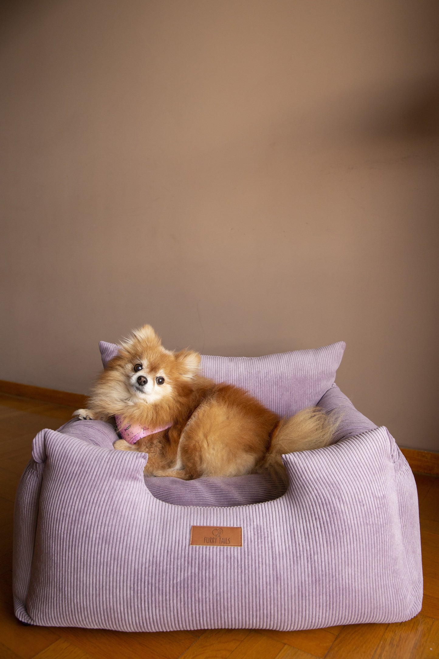 Luxury Dog Car Seat Removable Covers- Corduroy Lavender