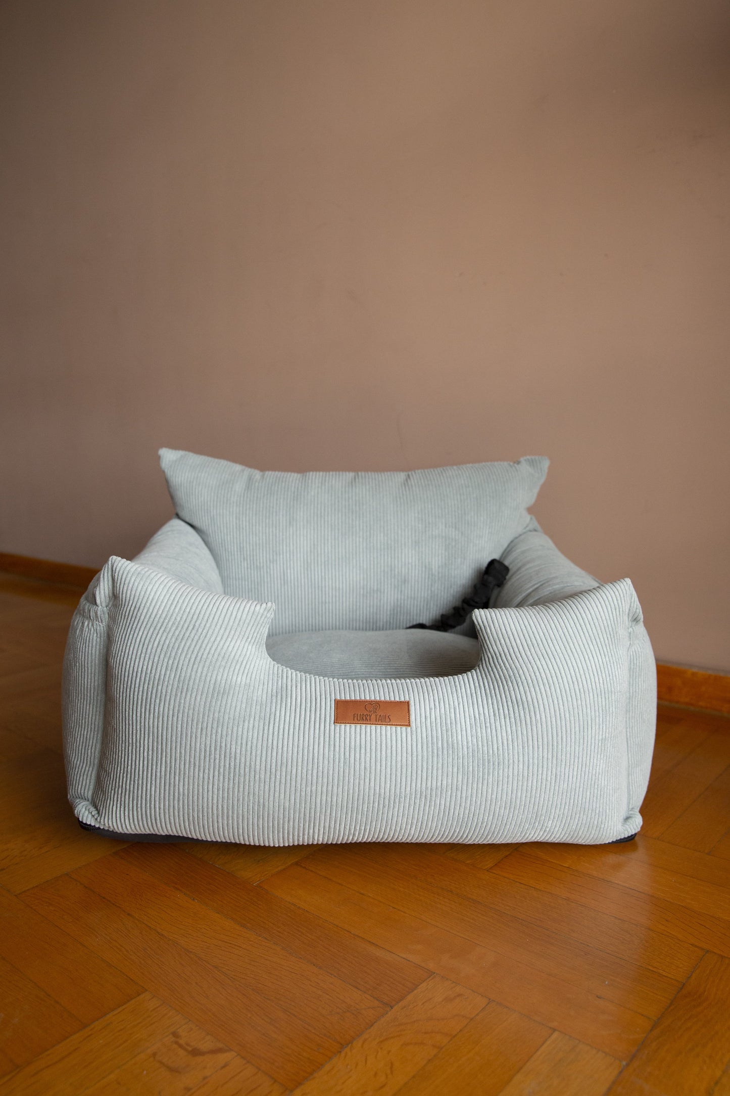 Luxury Dog Car Seat Removable Covers- Corduroy Mint