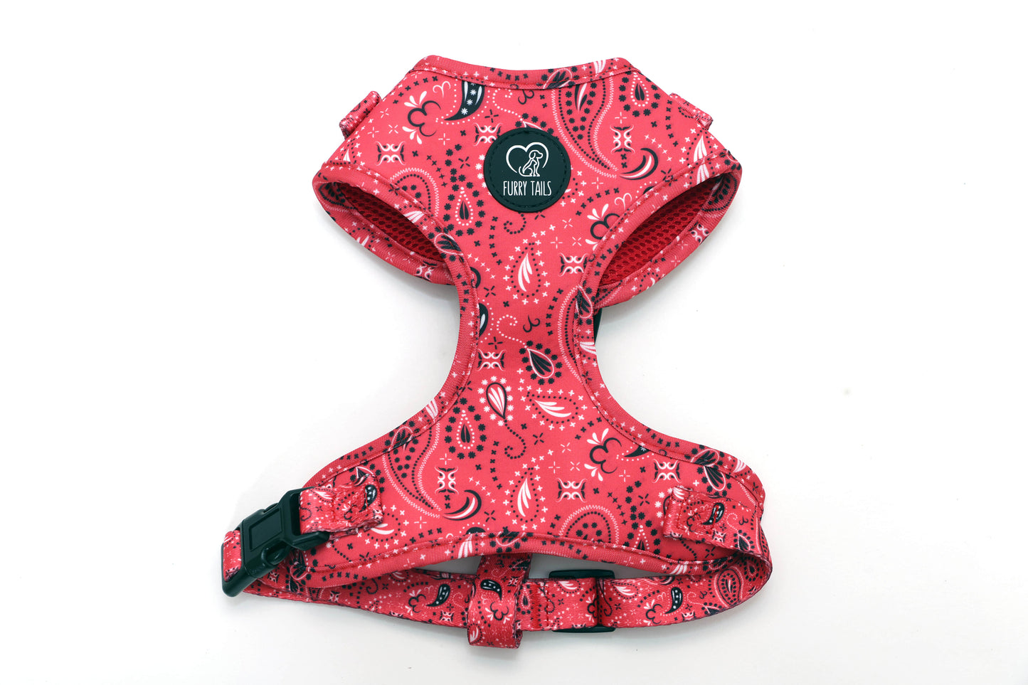 Adjustable Dog Harness - "Red Bandana"