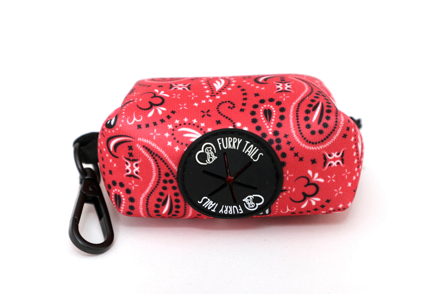 Poop Bag Holder - "Red Bandana"