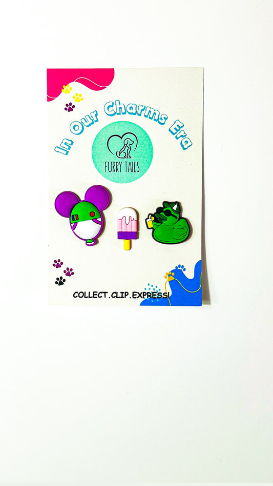 Triplet Charm Set - "Summer Mood Trio"