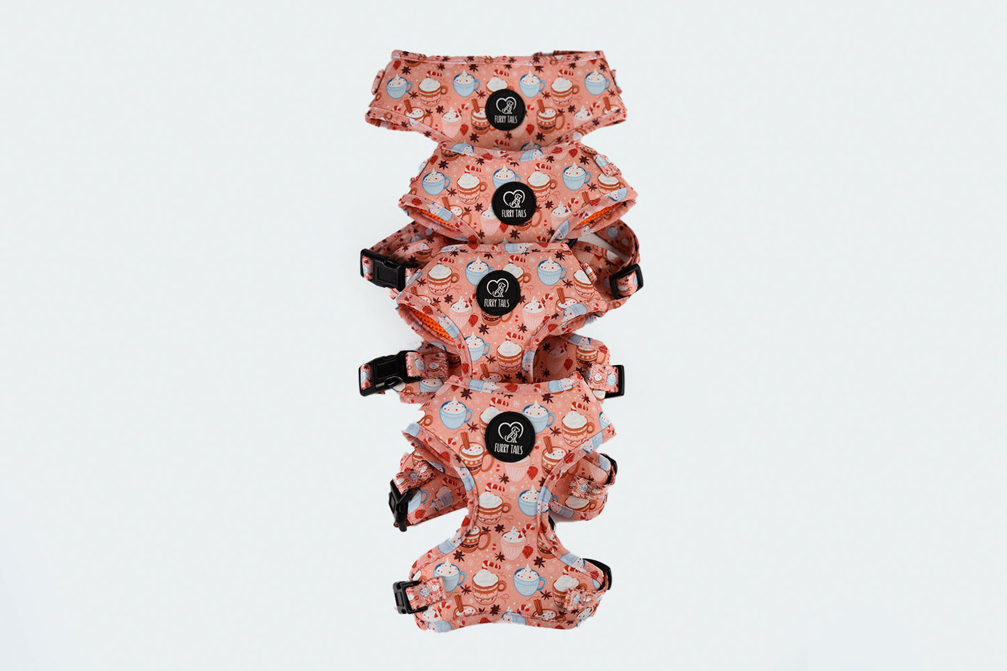 Adjustable Dog Harness - "Puppuccino and Cream"