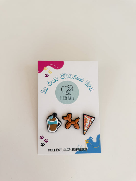Triplet Charm Set - "Dog and Peace Lover"