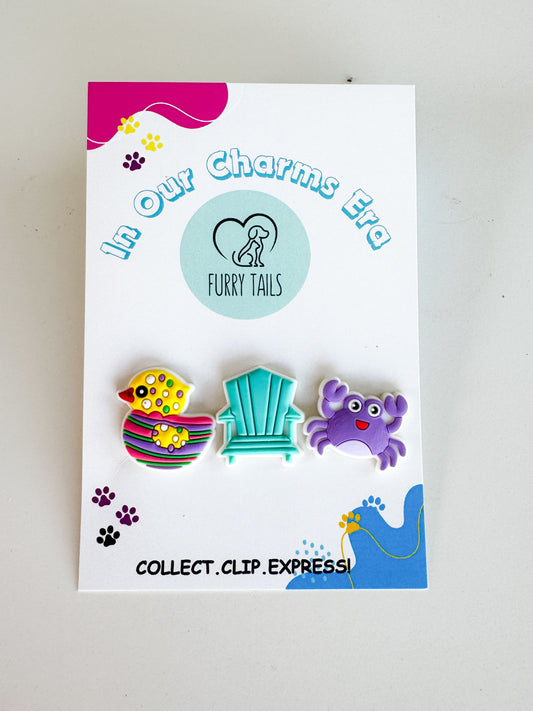 Triplet Charm Set - "Beach Days"