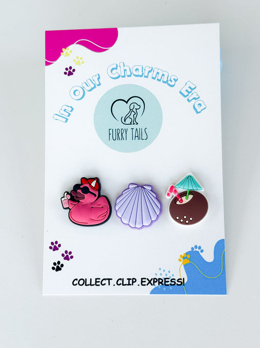 Triplet Charm Set - "Summer Fun"