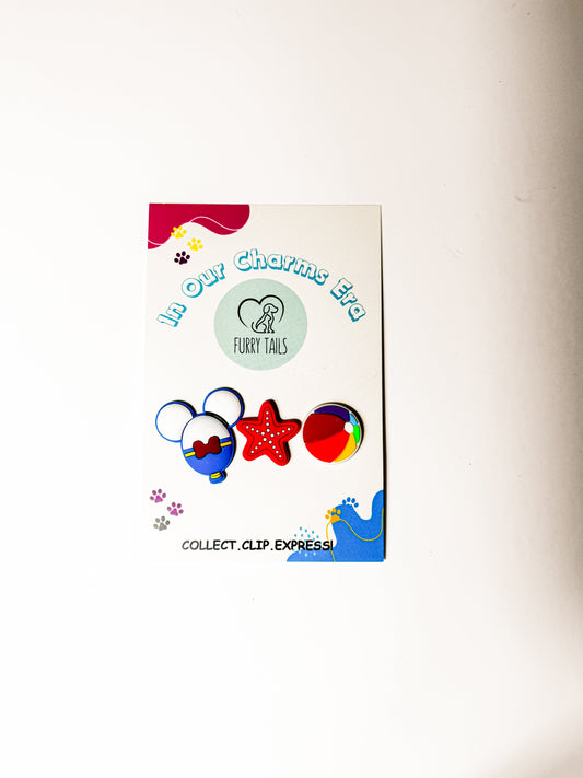 Triplet Charm Set - "Little Sailor"