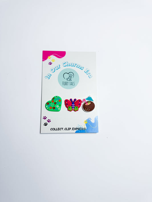 Triplet Charm Set - "Happy Summer"