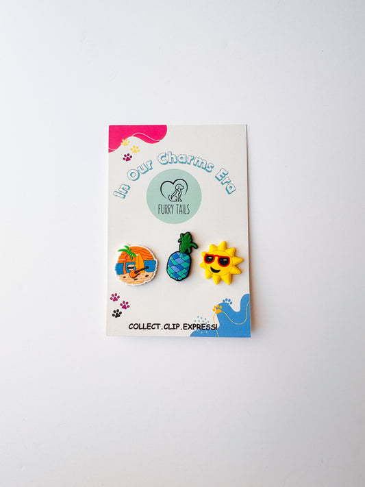 Triplet Charm Set - "Go to the Tropics"