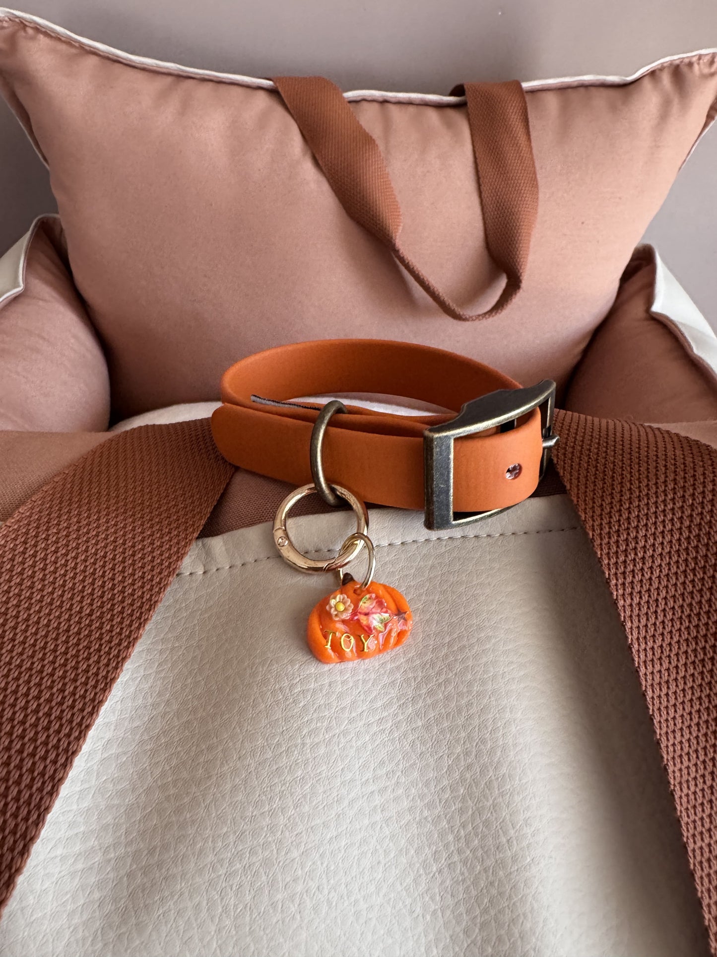 Biothane collar - Autumn Leaves
