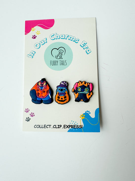 Triplet Charm Set - "Spooky Stitch"