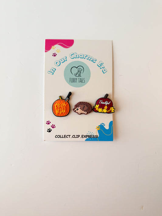 Triplet Charm Set - "Creepy Vegan"