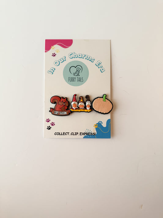 Triplet Charm Set - "Cozy Season"