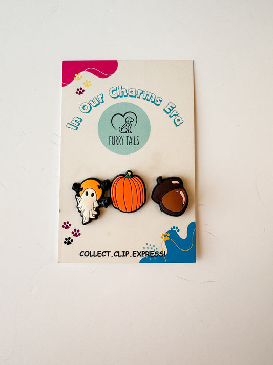 Triplet Charm Set - "Autumn and Halloween"