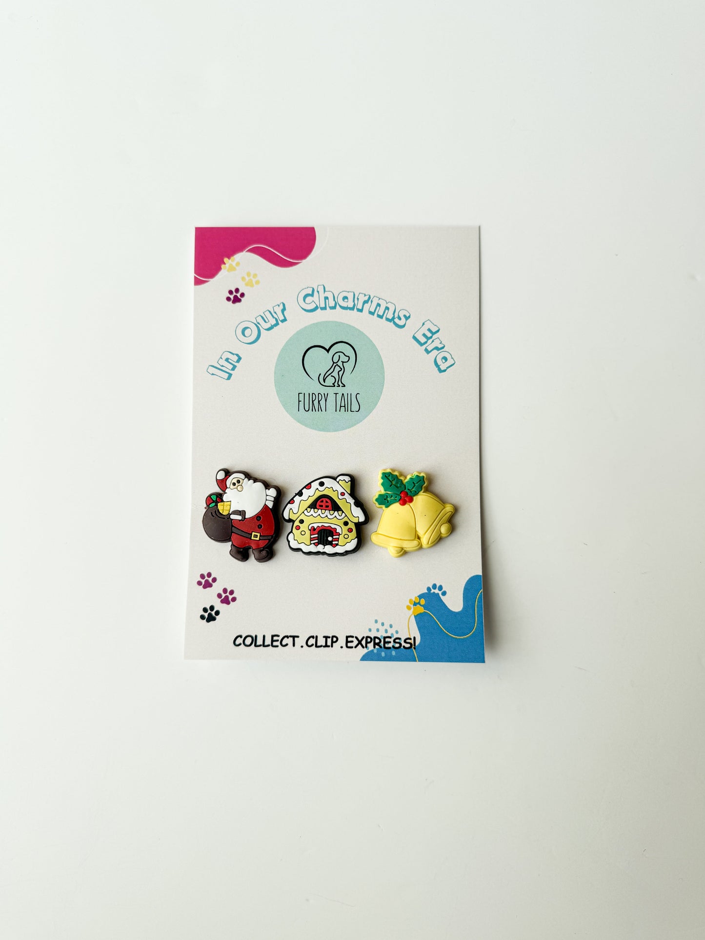 Triplet Charm Set - "Christmas Bells"