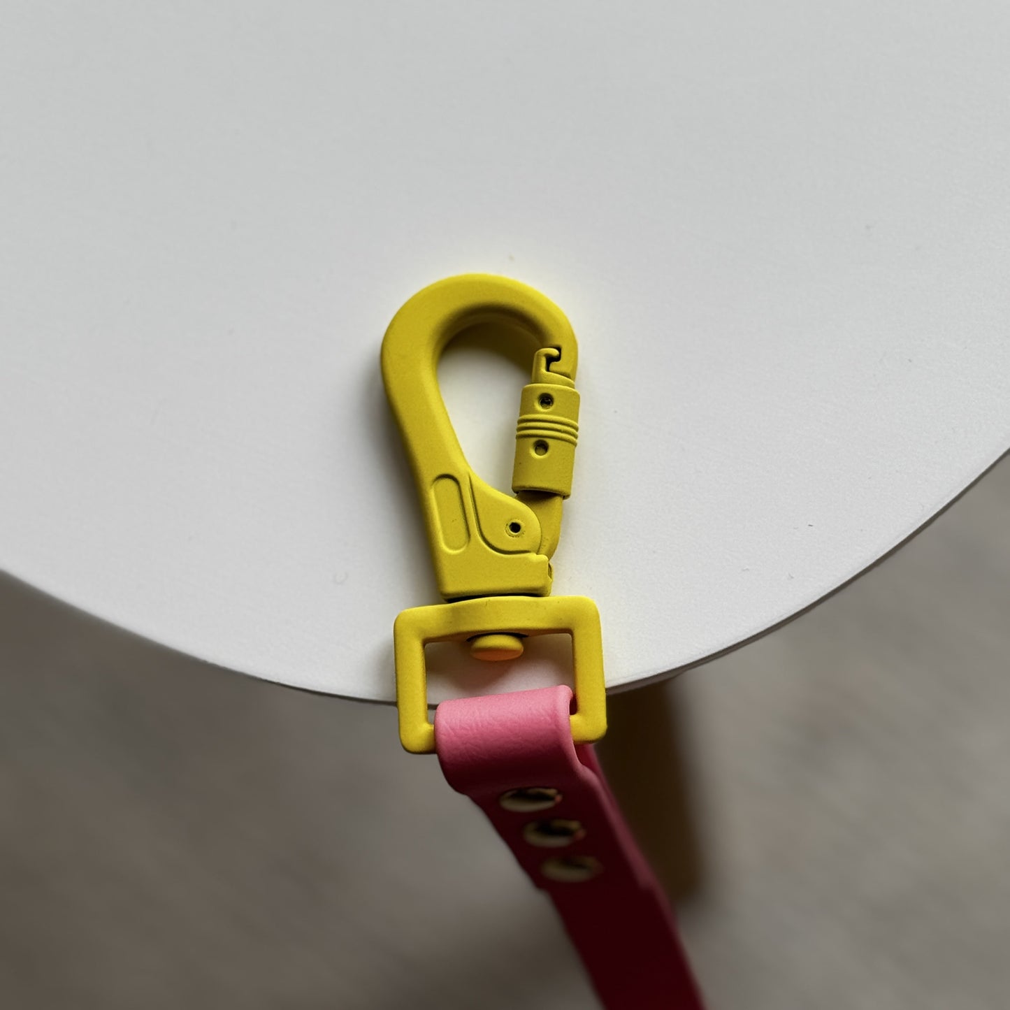 Biothane Handsfree Leash - Pink & Yellow