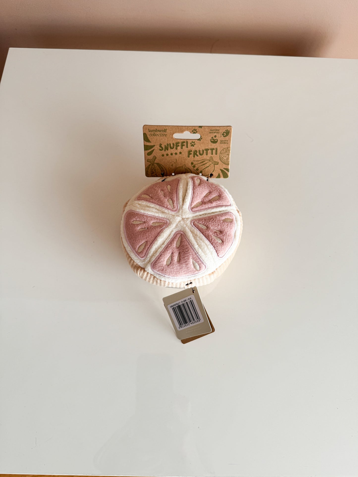 Grapefruit Enrichment Toy