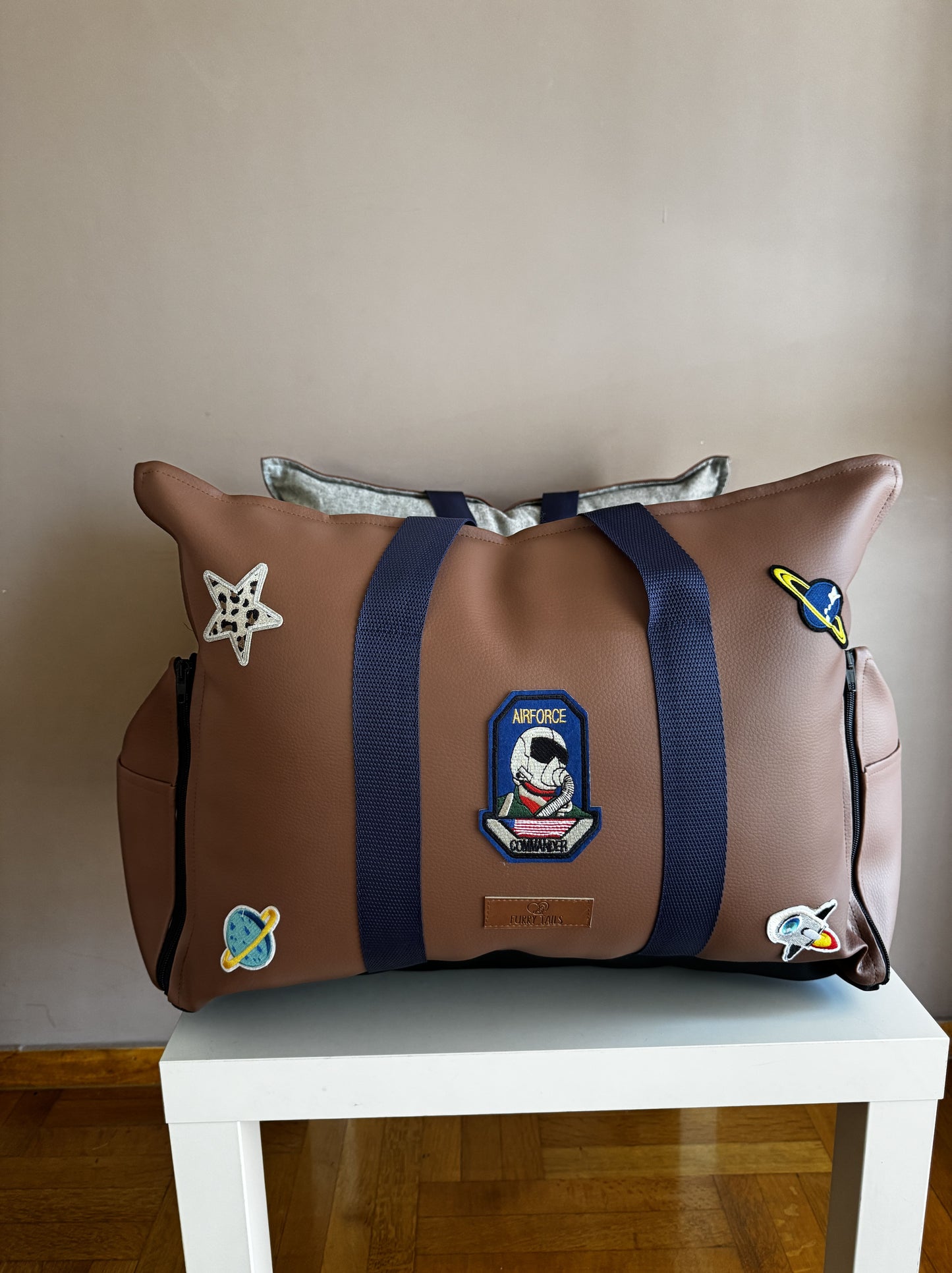 Luxury Dog Car Seat / Travel Bed - "Commander Cosmo"