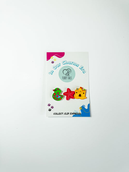 Triplet Charm Set - "Seaside Fun"