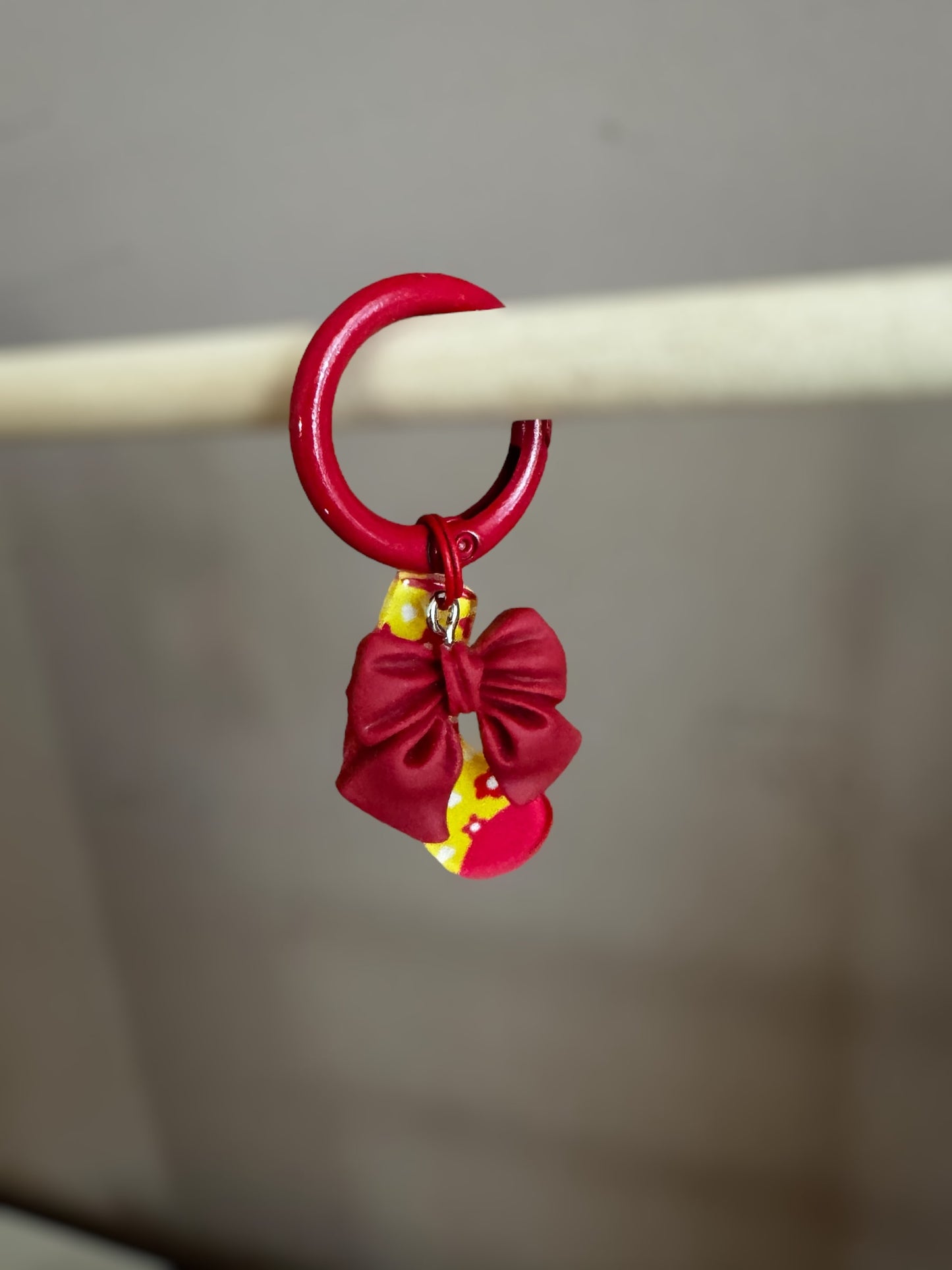 Sock and Bow - Red