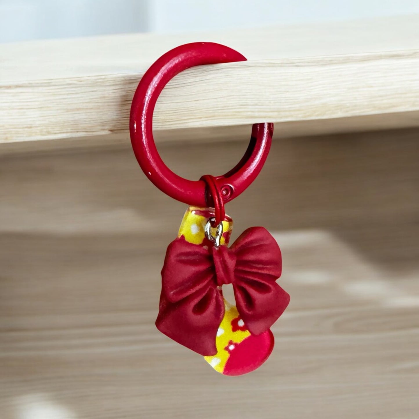 Sock and Bow - Red