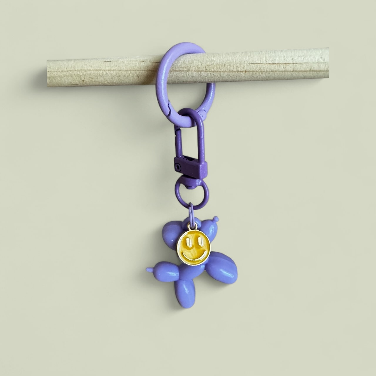 Balloon Dog Charm - Purple