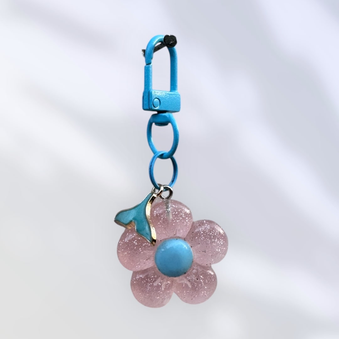 Bubbly Flower Charm - Pink