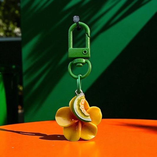 Tropical Flower Charm - Yellow