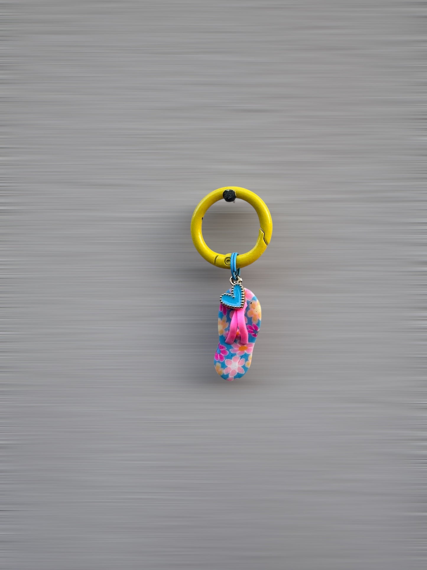 Flip-Flop Charm - Blue heart