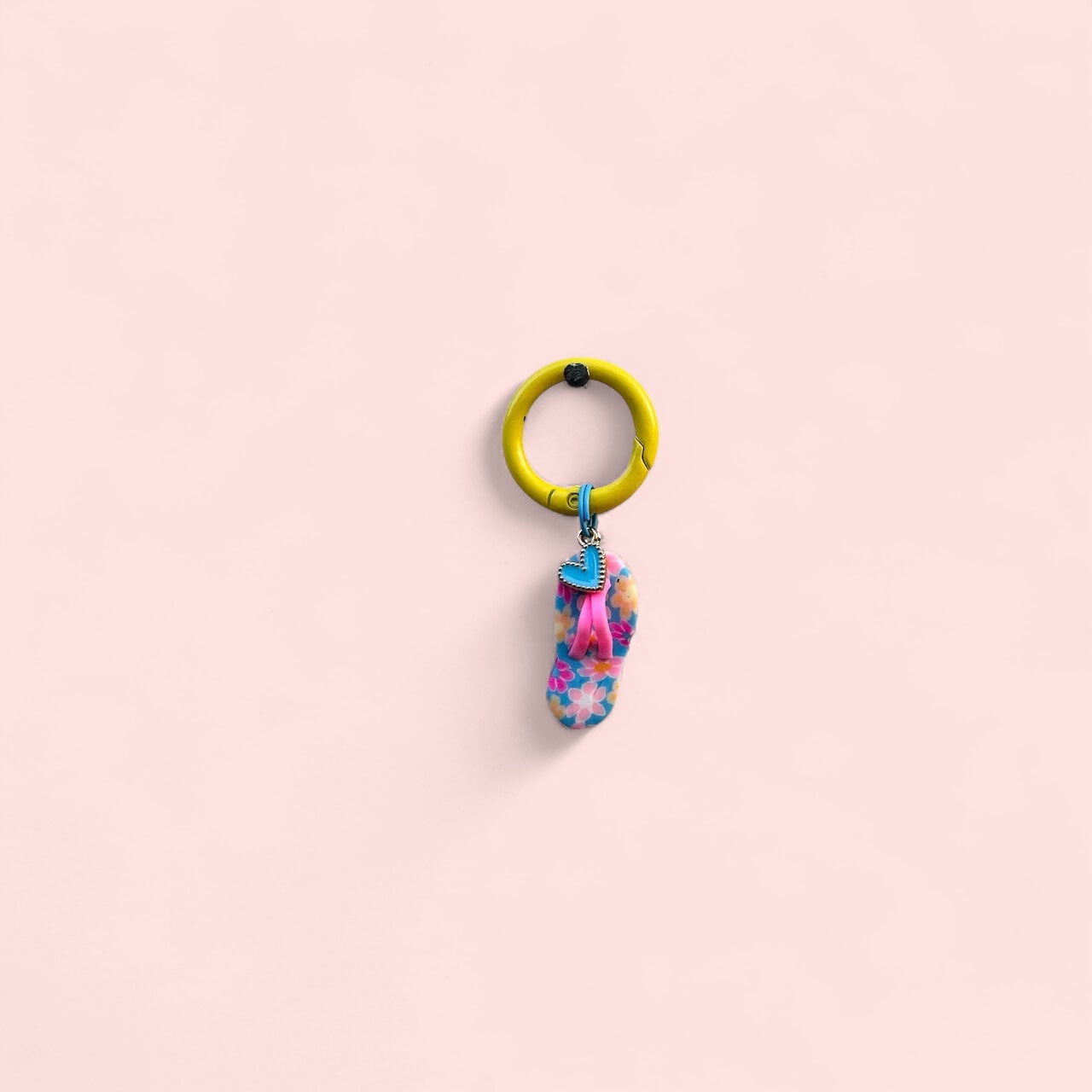 Flip-Flop Charm - Blue heart
