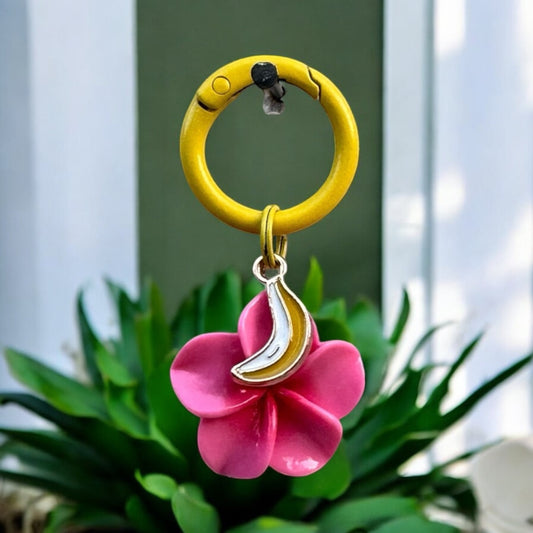 Tropical Flower Charm - Fuchsia