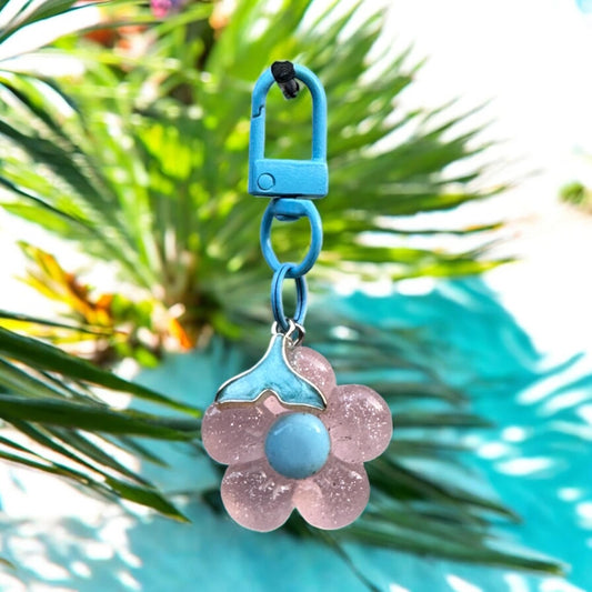 Bubbly Flower Charm - Pink
