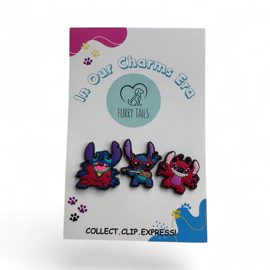 Triplet Charm Set - "Happy Devil"