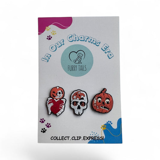 Triplet Charm Set - "Love Halloween"