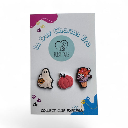 Triplet Charm Set - "Trick or Treat"