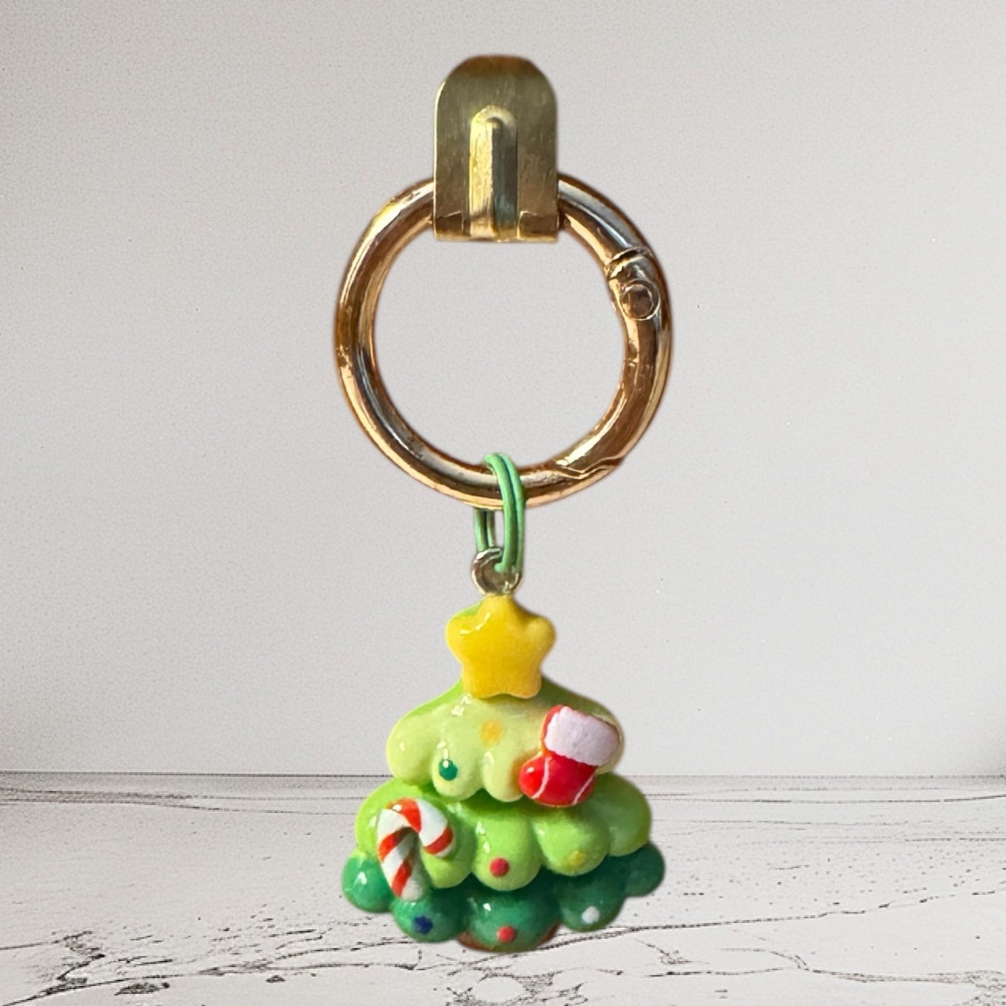 Christmas Tree Clip-on Charm - Green