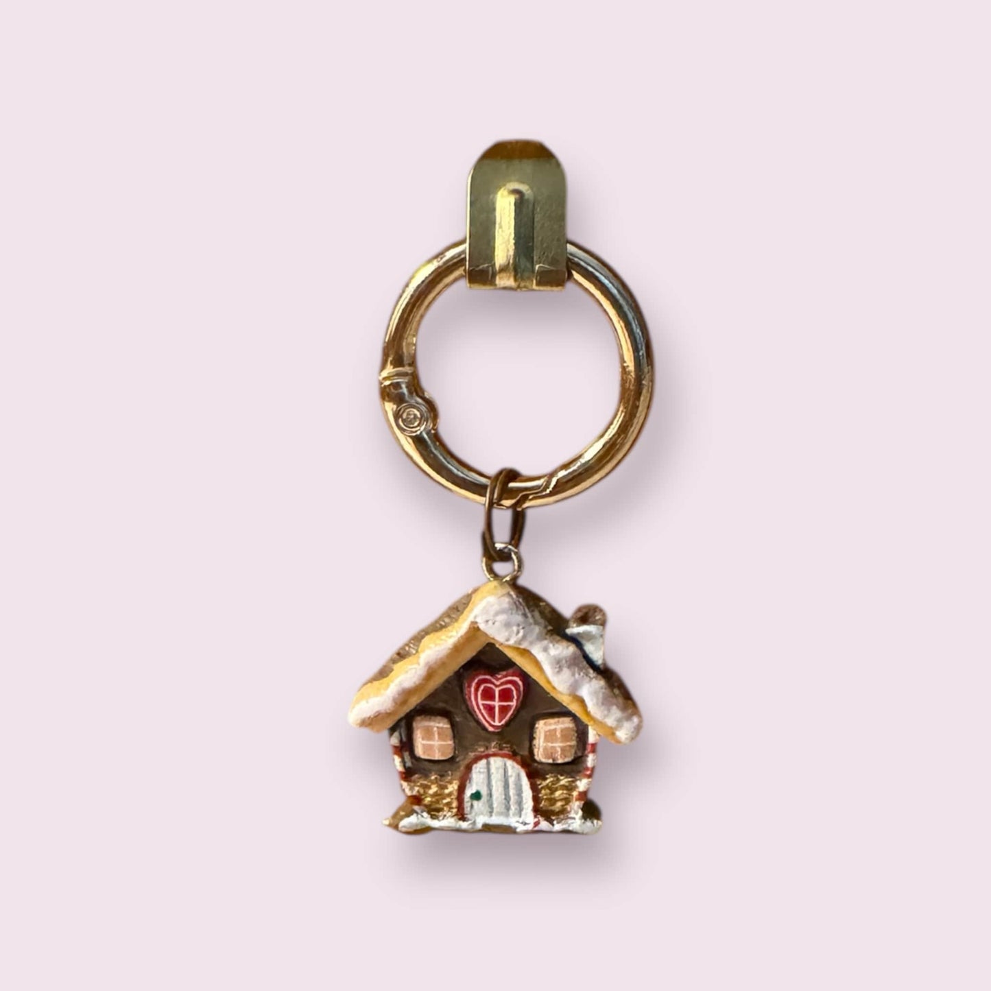 Wood House Clip-on Charm