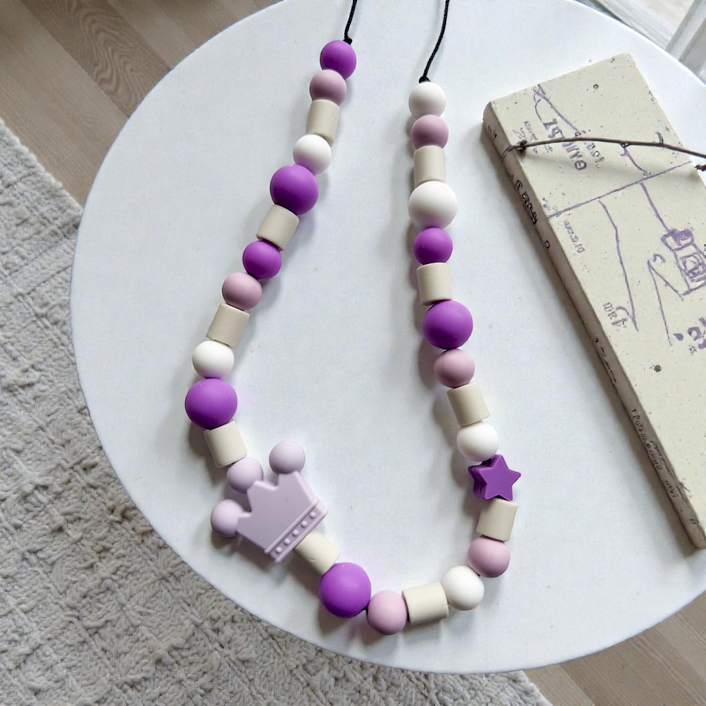Royal Lilac EM Beads Necklace