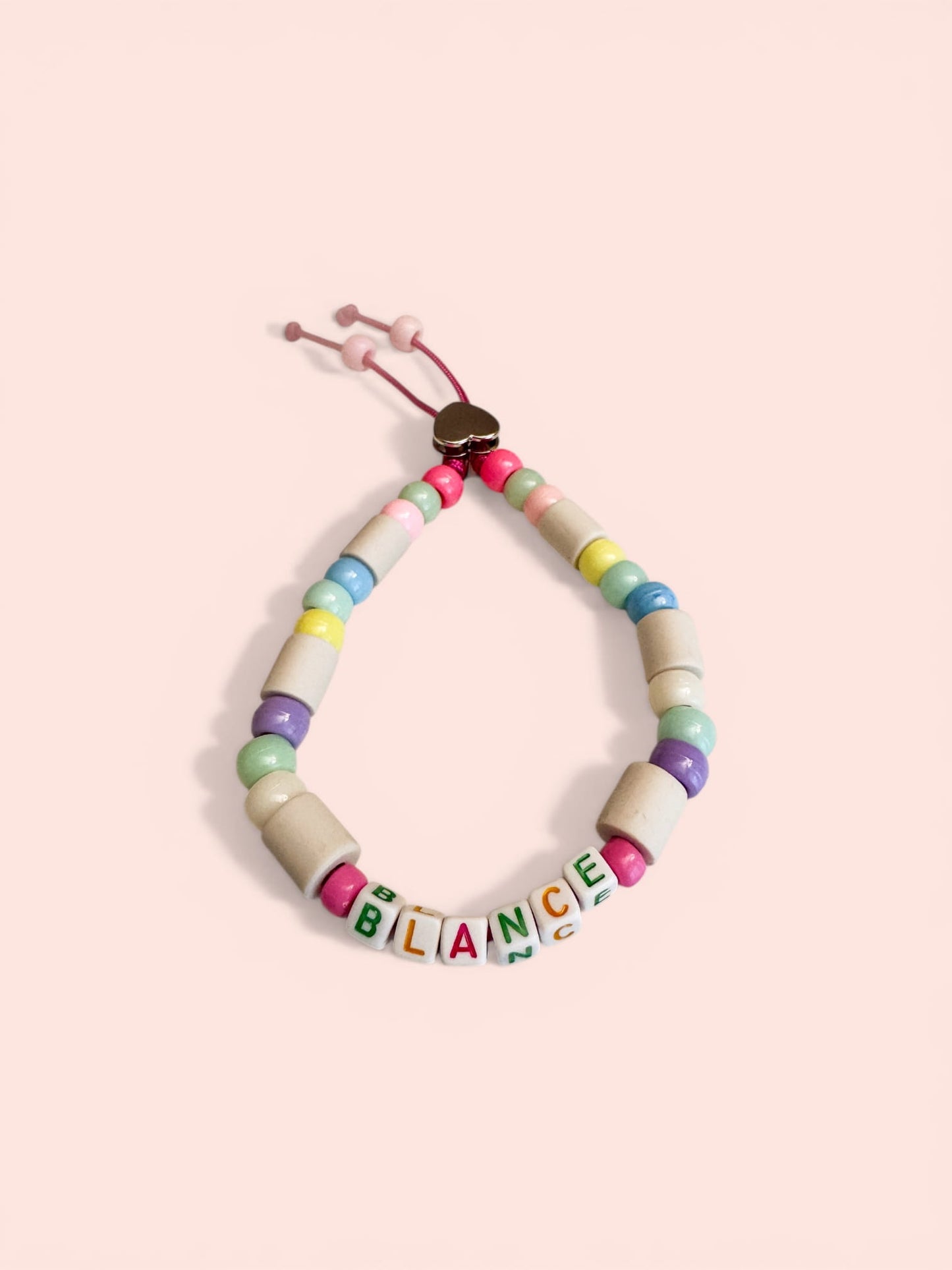 🌈 Rainbow Name EM Bead Necklace