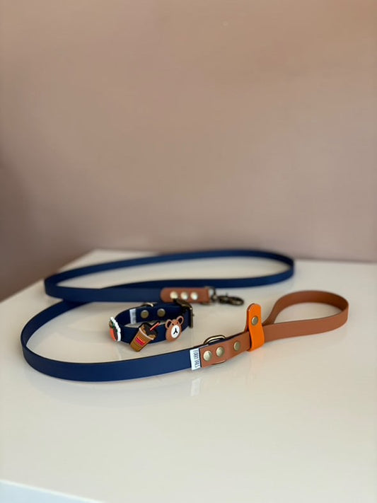 Βiothane Leash - Blue Wood