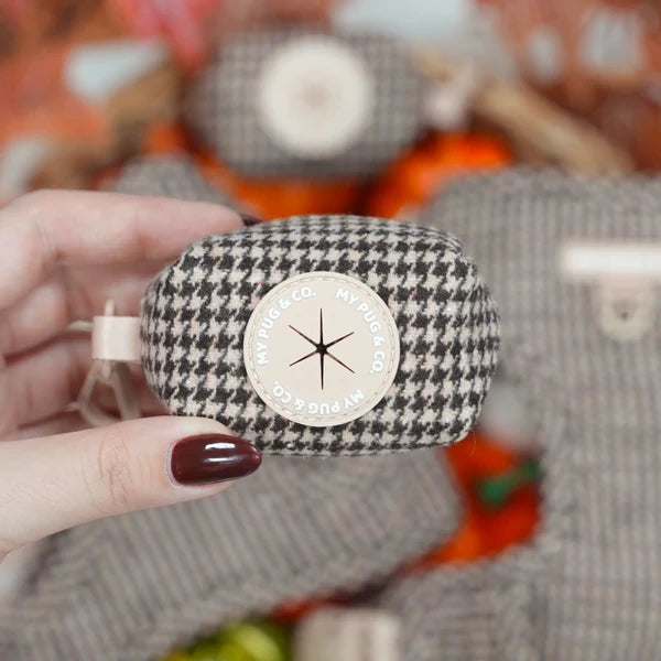 Houndtooth Poop Bag Holder