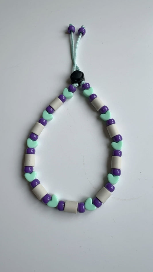 Mint & Lavender EM Beads Necklace