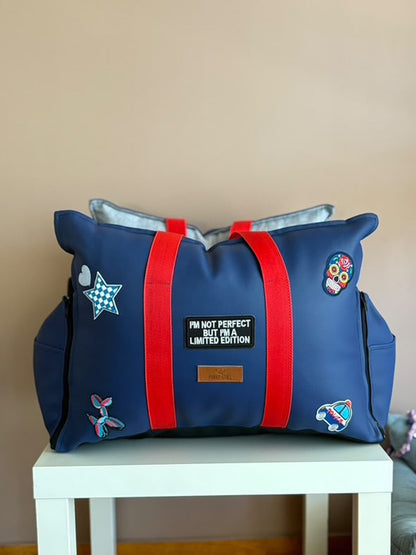 Luxury Dog Car Seat / Travel Bed - "Rock 'n' Woof"