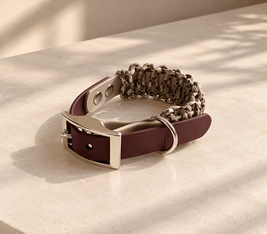 Biothane collar - Cocoa Twist