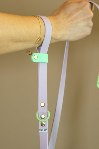 Βiothane Leash Peach-Brown Safety loop