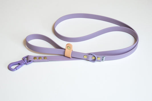 Βiothane Leash  Purple-Peach Safety loop