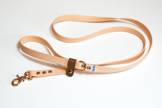 Βiothane Leash Peach-Brown Safety loop