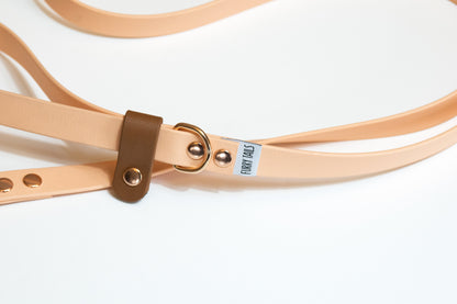 Βiothane Leash Peach-Brown Safety loop