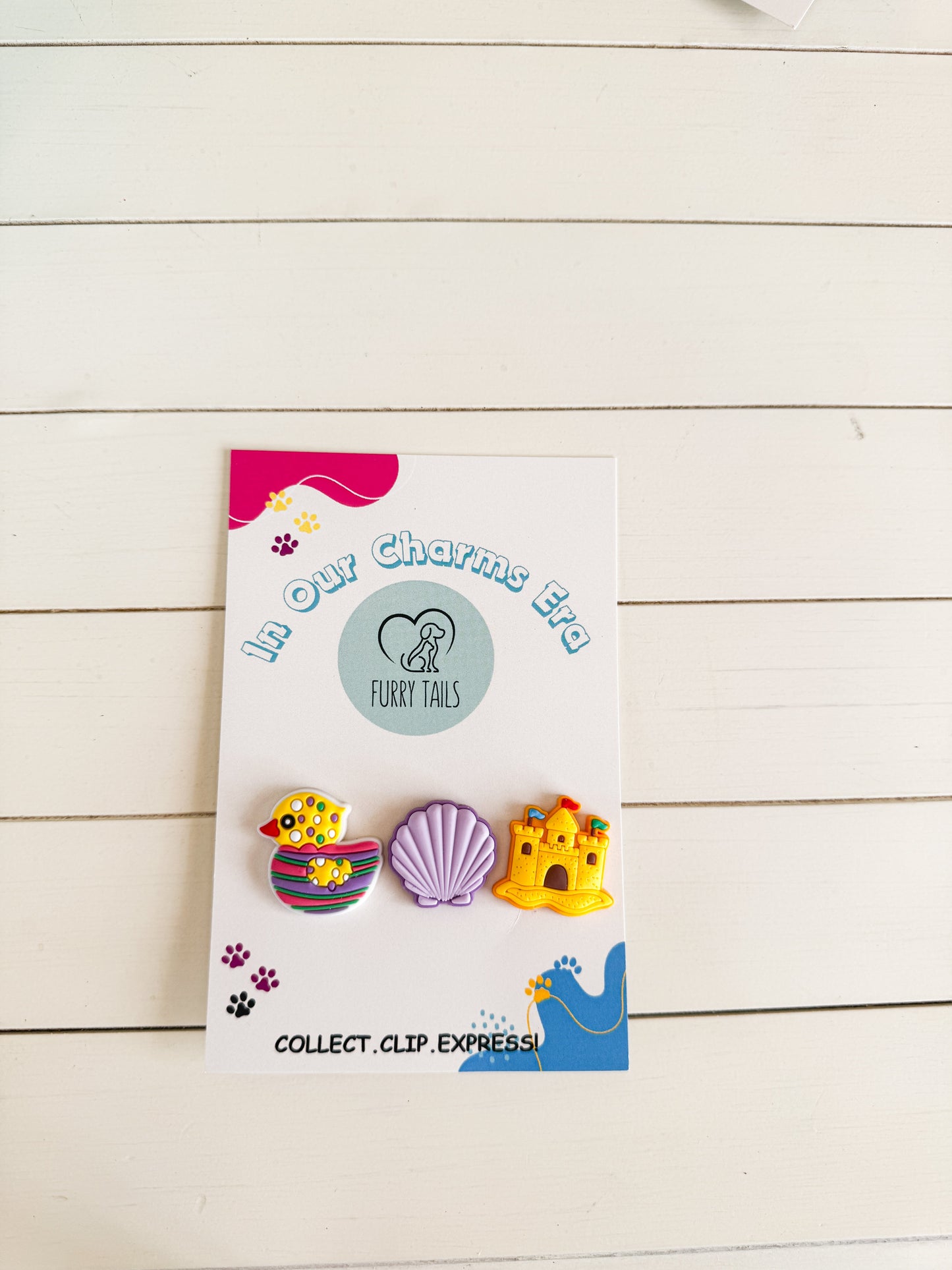 Triplet Charm Set - "Sea and Fun"