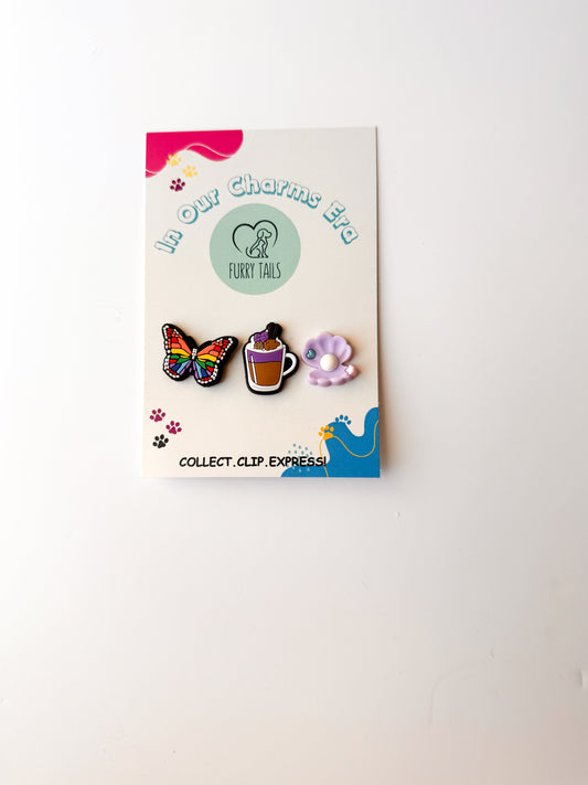Triplet Charm Set - "My Precious Pearl"